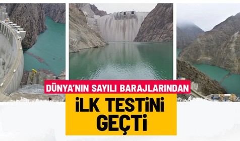 Türkiye'nin devi Yusufeli Barajı'nda bir ilk gerçekleştirildi: 4 dip savak test edildi