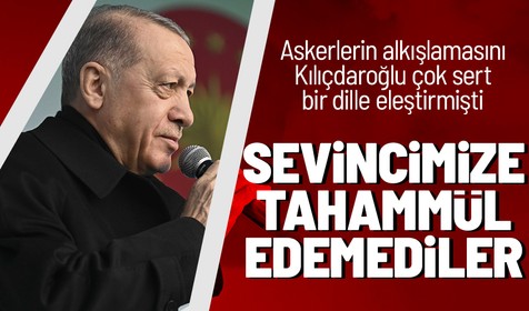 Cumhurbaşkanı Recep Tayyip Erdoğan'dan CHP lideri Kemal Kılıçdaroğlu'na komutan tepkisi: Yaşadığımız sevince tahammül edemedi