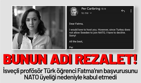 İsveçli Profesör Carlbring'ten skandal hareket! Türk öğrenci Fatma Zehra S.'nin staj başvurusunu engelledi