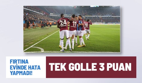 Trabzonspor, Başakşehir'i tek golle geçti