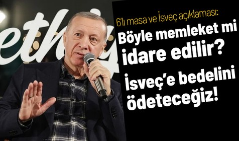Cumhurbaşkanı Erdoğan'dan 6'lı masaya: Ülke nasıl yönetilir haberleri yok