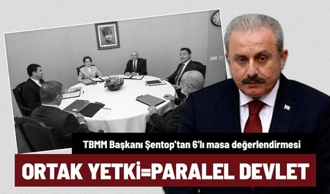 TBMM Başkanı Mustafa Şentop'tan 6'lı Masa'nın 6 lidere ortak yetki temelli Cumhurbaşkanlığı modeline eleştiri