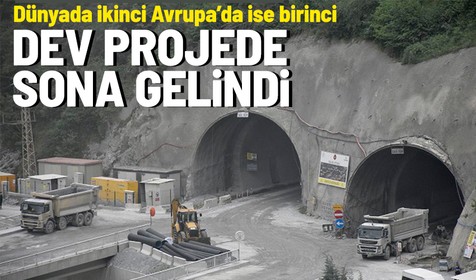 Zigana Tüneli inşaatında artık son aşama! Tamamlandığında Dünyada ikinci Avrupa birinci olacak