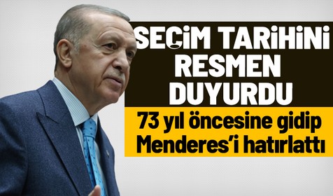 Son dakika: Seçim ne zaman? Cumhurbaşkanı Recep Tayyip Erdoğan açıkladı