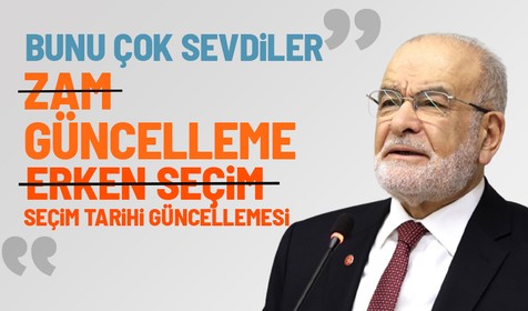 SP Genel Başkanı Temel Karamollaoğlu: Güncelleme kavramını çok sevdiler, 'erken seçim değil seçim tarihini birazcık güncelleyeceğiz' diyorlar