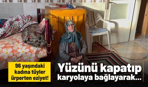 Afyonkarahisar'da tüyler ürperten vicdansızlık! 96 yaşındaki kadına eziyet! Yüzünü kapatıp karyolaya bağlayarak...