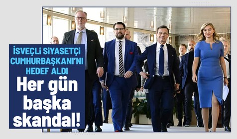 Her türlü terör destekçisini ülkesinde barındıran, skandallara doymayan İsveç'ten yeni rezalet! Cumhurbaşkanı Recep Tayyip Erdoğan'ı hedef aldı