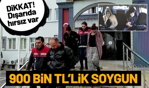 Eskişehir'den Bursa'ya gelerek 900 bin TL'lik hırsızlık yapan çete adli kontrol şartıyla serbest bırakıldı