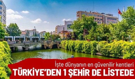 Dünyanın en güvenilir şehirleri açıklandı: Eskişehir de listede