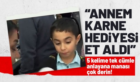 Artan et fiyatları yüzünden vatandaşın kırmızı ete ulaşmakta sıkıntı çektiği günlerde küçük çocuğun söyledikleri gündem oldu. İşte o sözler...