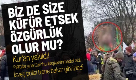 İsveç'te yeni bir PKK provokasyonu: Cumhurbaşkanı Erdoğan'ı hedef aldılar