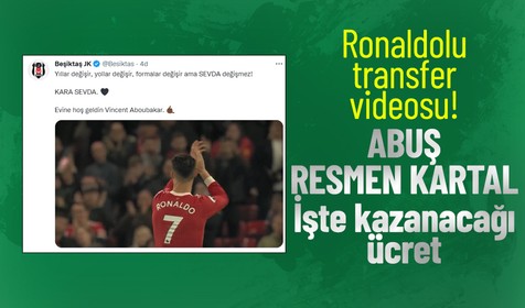 Son dakika! Aboubakar resmen Beşiktaş'ta: İşte kazanacağı ücret! Siyah-beyazlılar transferi Ronaldolu video ile duyurdu