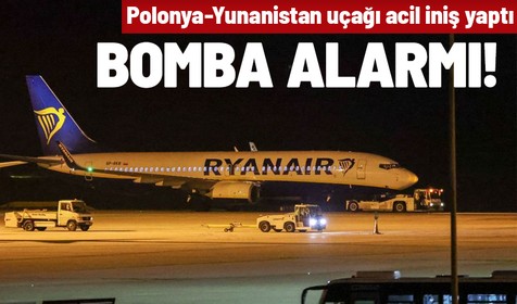 Polonya - Yunanistan uçağında bomba alarmı! Uçak acil iniş yaptı