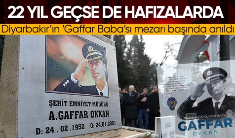 Diyarbakır'da şehit edilen Gaffar Okkan ve 5 polis memuru törenle anıldı