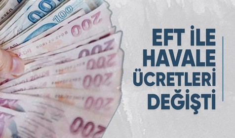 EFT ve havale ücretlerinde değişiklik