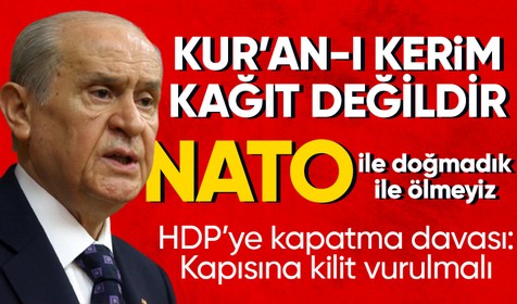 Milliyetçi Hareket Partisi Lideri Devlet Bahçeli partisinin grup toplantısında konuştu