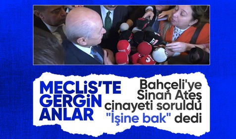 MHP Genel Başkanı Devlet Bahçeli'den Sinan Ateş cinayetini soran muhabire şok cevap: İşine bak!