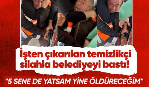 Antalya'da işten çıkarılan temizlik görevlisi silahla belediyeyi bastı! "5 sene de yatsam yine öldüreceğim"