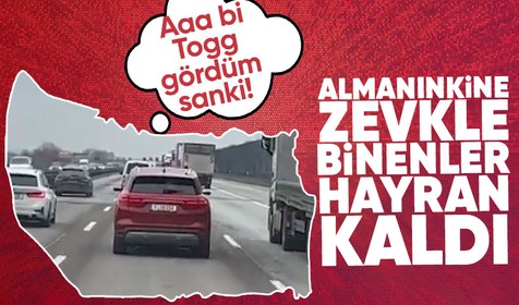 Togg'dan heyecanlandıran görüntü! Yerli ve milli gururumuz Almanya yollarında kameraya böyle yansıdı