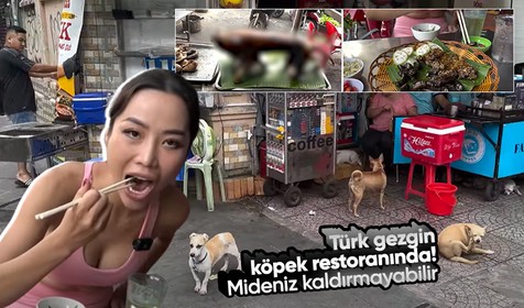 Türk gezgin Fatih Koparan Vietnam'da köpek eti satan restorana gitti! "Köpek çevirme" yapıldığını görünce kokuya dayanamadı kusmamak için kendisini zor tuttu