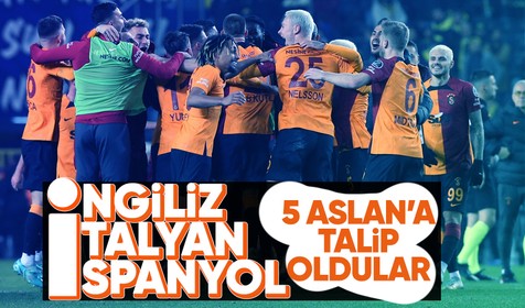 Galatasaray'ın 5 futbolcusu radarda! İngiliz, İspanyol ve İtalyanlar...