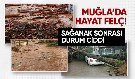 Muğla'da hayat felç oldu: Marmaris ve Bodrum'u fırtına vurdu