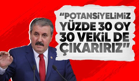 BBP Genel Başkanı Msutafa Destici: Oy potansiyelimiz yüzde 30