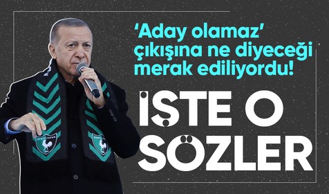 Son dakika... Cumhurbaşkanı Recep Tayyip Erdoğan Millet İttifakı'nın "aday olamaz" çıkışına cevap verdi: Aday çıkaramıyorlar bana çamur atıyorlar