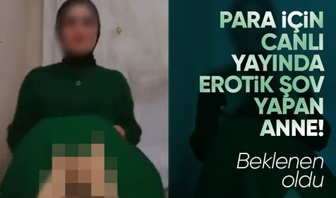 Sosyal medyada para toplamak isteyen kadın çocuğunun yanında cinsel içerikli yayın açtı