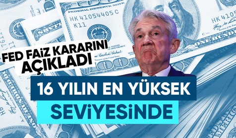 ABD Merkez Bankası (Fed) politika faizini beklentilere paralel olarak 25 baz puan artırdı