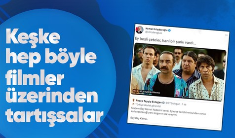 Cumhurbaşkanı Erdoğan'ın muhalefet için "Bay Bay Kemal" slogan önerisine Kemal Kılıçdaroğlu'ndan yanıt: Bye bye happiness