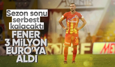 Fenerbahçe Kayserispor'dan Onur Bulut'la anlaştı! 3 milyon euro...