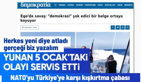 Türk Sahil Güvenlik botunun kovaladığı Yunan unsurlarından taciz ateşi yeni gibi servis edildi