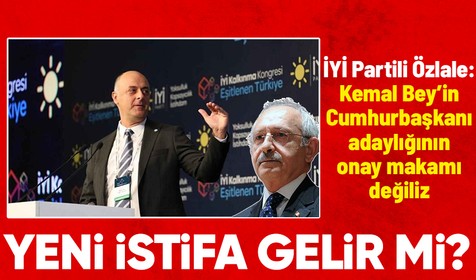 İYİ Parti Genel Başkan Yardımcısı Ümit Özlale'den çok konuşulacak sözler: Kemal Bey’in adaylığını onaylamak için orada değiliz