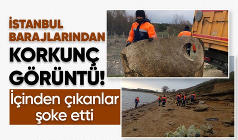 İstanbul'un su ihtiyacını karşılayan barajlardan toplam 26 tonluk atık toplandı!