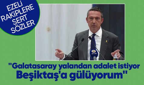 Son dakika! Fenerbahçe Başkanı Ali Koç'tan ezeli rakiplere sert sözler: Galatasaray yalandan adalet istiyor, Beşiktaş'a gülüyorum