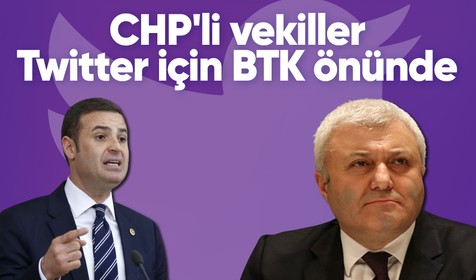 CHP'li vekillerden sosyal medya kısıtlaması için BTK önünde açıklama