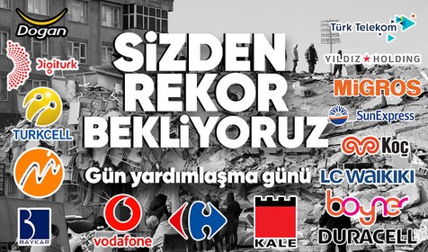 Kahramanmaraş'ta meydana gelen 7.7 ve 7.6'lık deprem sonrası Türkiye tek yürek oldu! Dev şirketler yardımda yarışıyor