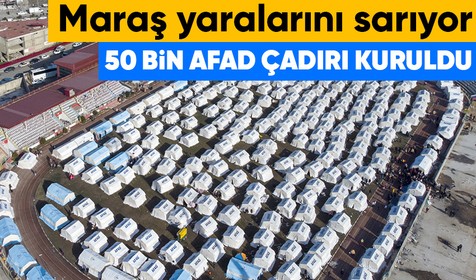 SON DAKİKA DEPREM HABERİ: Kahramanmaraş kent merkezinde bulunan 12 Şubat Stadyumu'nda depremzedeler için çadırlar kuruldu