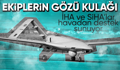 9 Bayraktar Akıncı ile 22 Bayraktar TB2 deprem bölgesini yakından takip ediyor