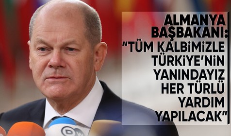 Almanya Başbakanı Scholz, Brüksel’de düzenlenen Avrupa Birliği Lider Zirvesi öncesinde açıklamalarda bulundu: Tüm kalbimizle Türkiye’nin yanındayız