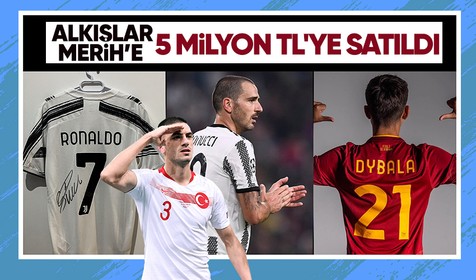 Merih Demiral'ın satışa çıkardığı formalar 5 milyon TL'ye satıldı! Ronaldo, Bonucci ve Dybala...