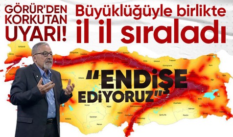 Naci Görür'den korkutan deprem uyarısı! Büyüklüğüyle birlikte illeri tek tek sıraladı! Endişe ediyoruz...