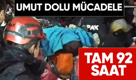 65 yaşındaki Mihriban Özçelebi ve 33 yaşındaki kızı Hatice Özçelebi depremden 92 saat sonra kurtarıldı