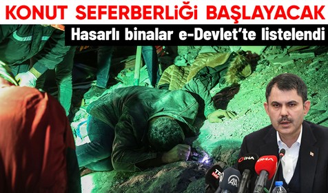 Çevre, Şehircilik ve İklim Değişikliği Bakanı Kurum depreme ilişkin konuştu: Hasartespit.csb.gov.tr adresinden evlerinin hasar durumlarını görebilirler
