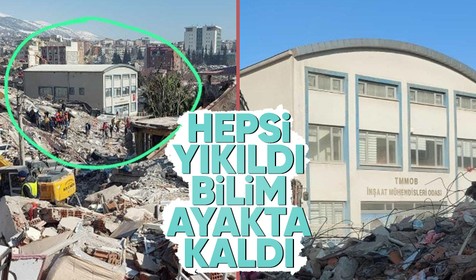 Hepsi yıkıldı İnşaat Mühendisleri Odası'nın İl Temsilciliği binası ayakta kaldı! "Fazla söze. gerek yok"