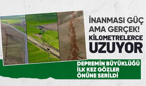 İnanması güç ama gerçek! Depremin ardından fay hattındaki kırık ilk kez görüntülendi! Havadan kaydedilen karelerde kilometrelerce uzanıyor...