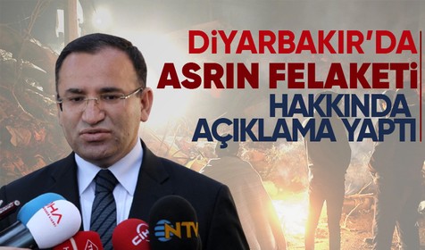 Adalet Bakanı Bozdağ, Kahramanmaraş merkezli depremlerle ilgili Diyarbakır'da konuştu