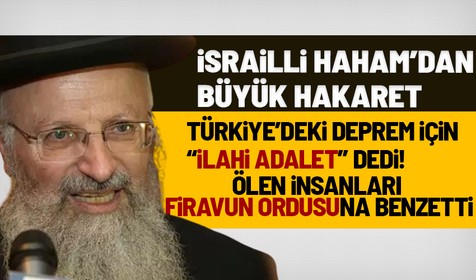 İsrailli Haham Shmuel Eliyahu, kaleme aldığı makalede Türkiye ve Suriye'ye yönelik düşmanca ve nefret dolu ifadeler kullandı