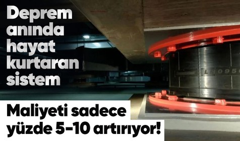 Depremde bu sistem sayesinde hayatınız kurtulabilir! Maliyeti sadece yüzde 5-10 artırıyor! Deprem anında 50-70 cm'lik....